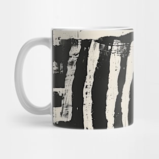 Black and White Abstract Mud Cloth Pattern Mug